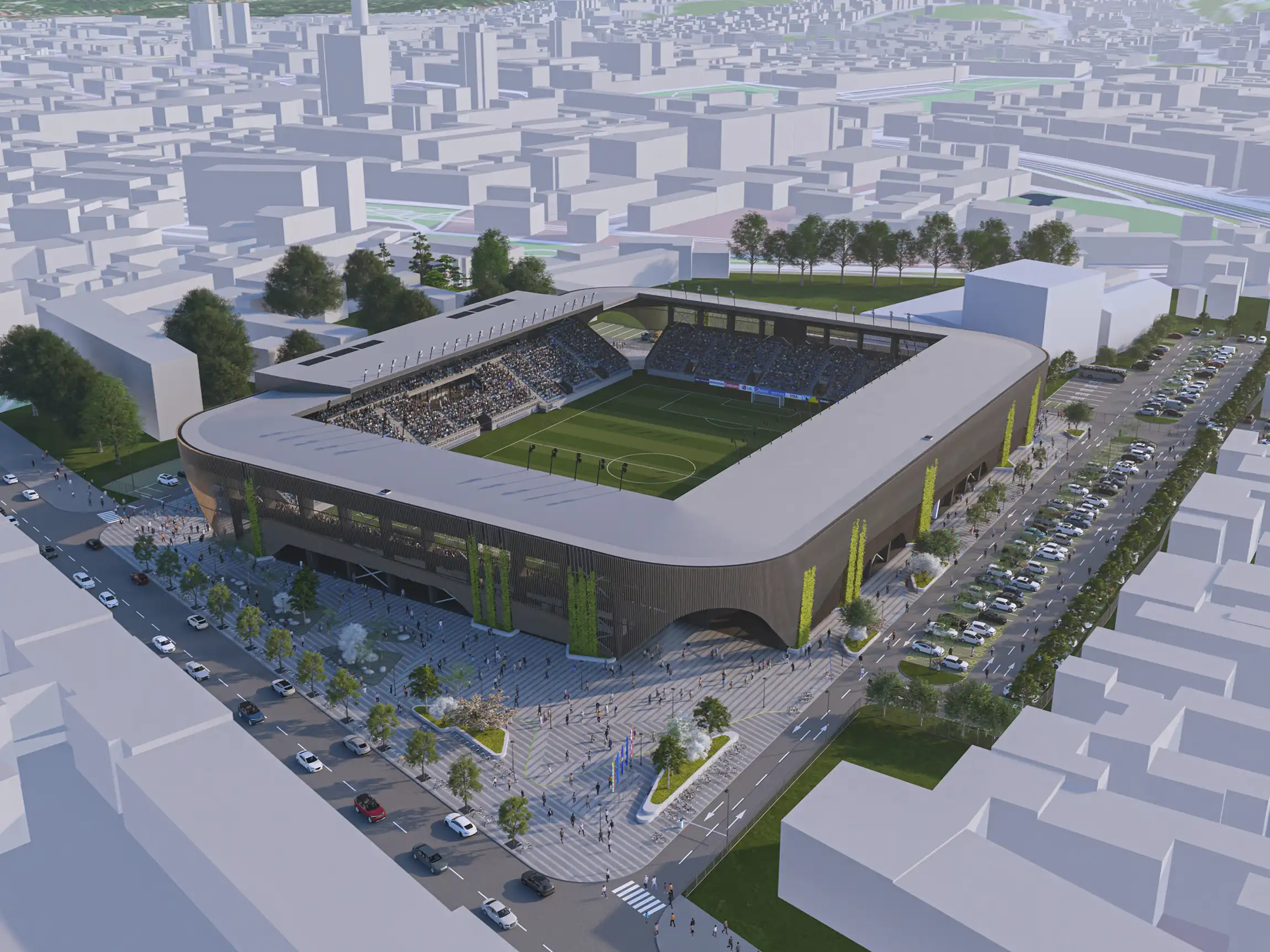 Novi stadion u Kranjčevićevoj, ilustracija