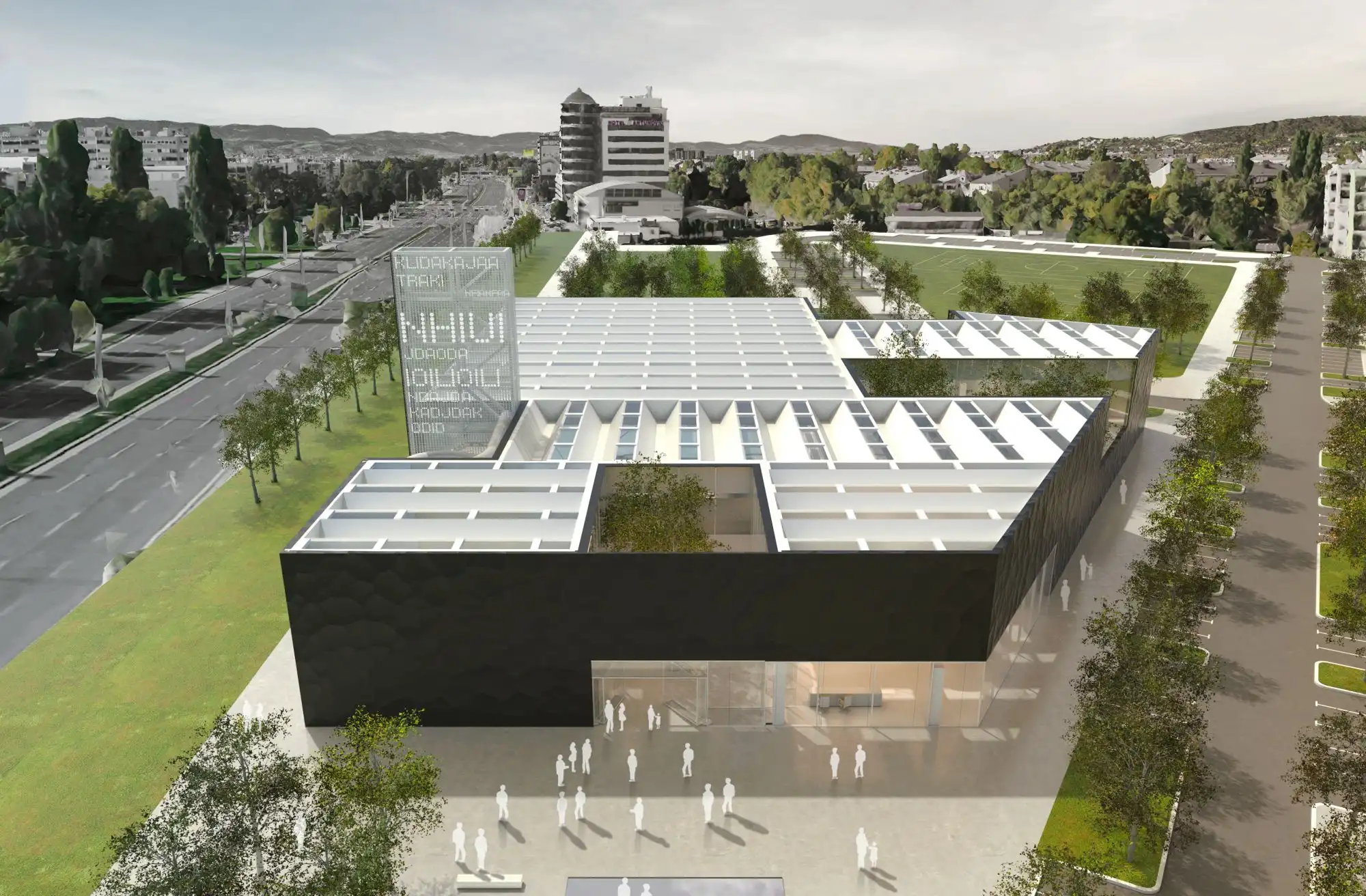 Novi bazen u Španskom, ilustracija