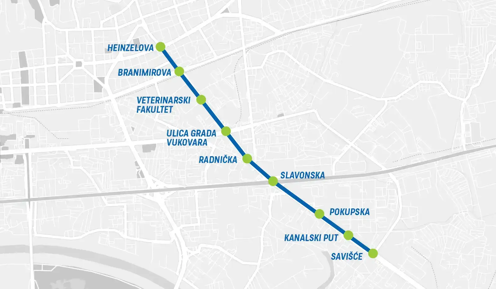 Tramvajska pruga po Heinzelovoj