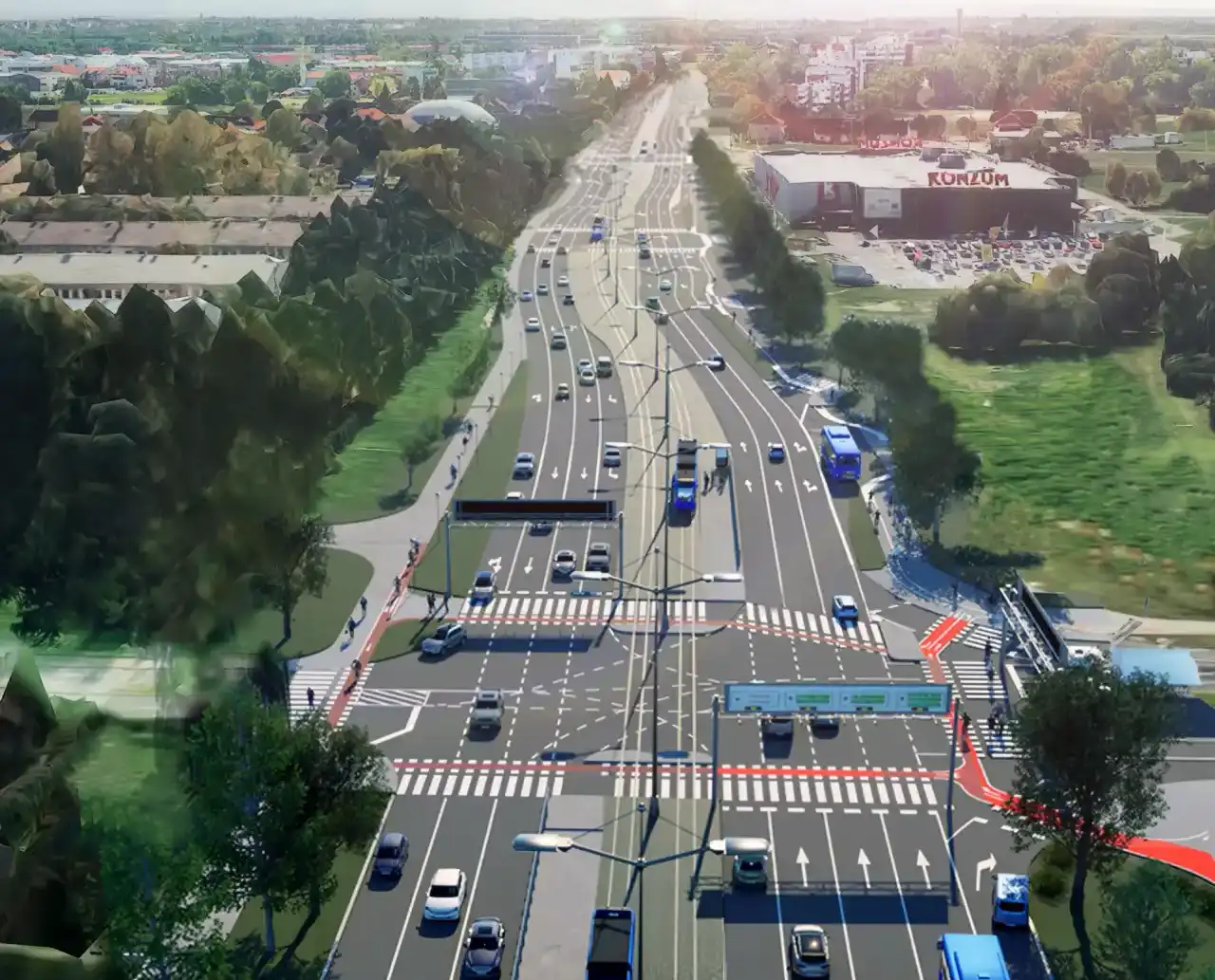 Nova tramvajska pruga i cesta po Sarajevskoj