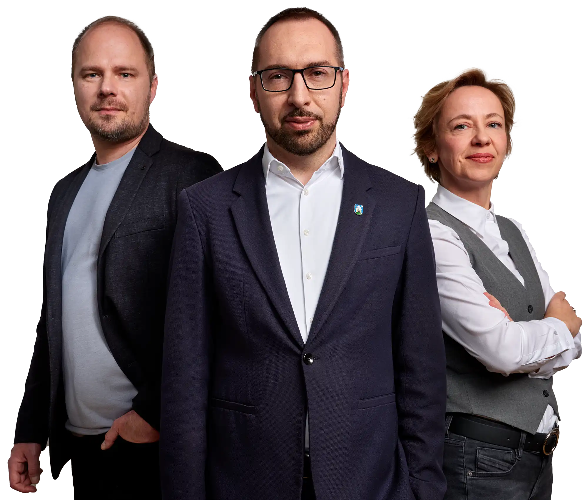 Tomislav Tomašević i njegovi zamjenici Danijela Dolenec i Luka Korlaet